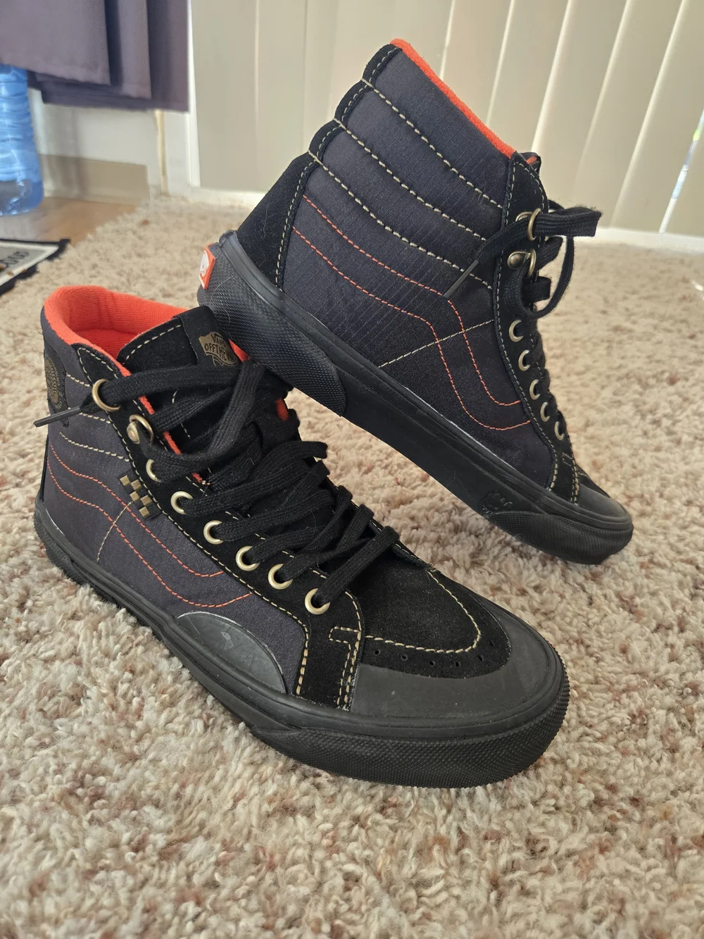 Men's 8.5 ( Woman's 10)  Vans X Spitfire Wheels Skate Sk8-Hi Reissue Shoe Black